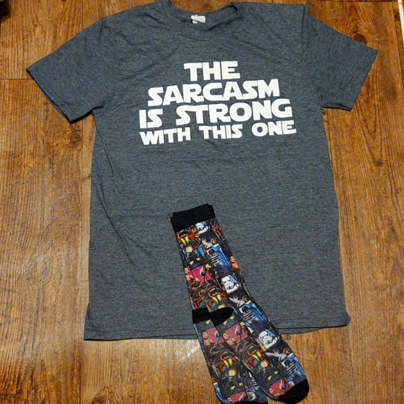 Star Wars shirt M and socks bundle, L